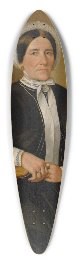 Peter Michal Boh - Portrait of a Seated Old Woman 39.3 inch art pintail longboard deck