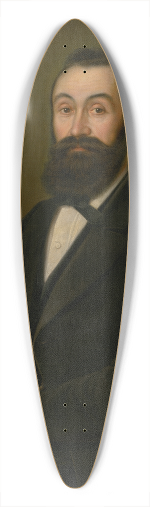 Peter Michal Boh - Portrait of Daniel Botech Makovick 39.3 inch art pintail longboard deck