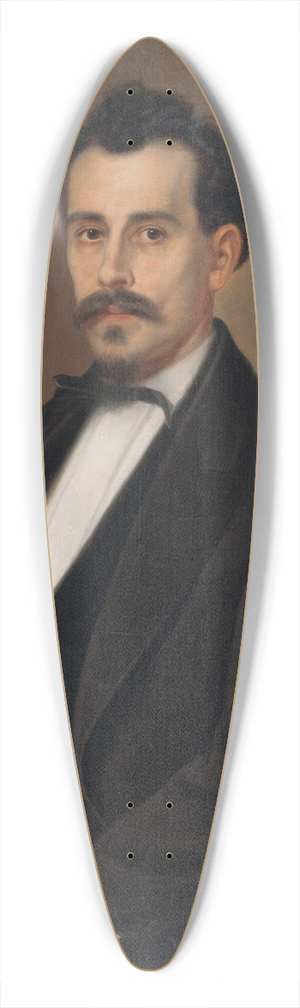Peter Michal Boh - Portrait of Gervay 39.3 inch art pintail longboard deck