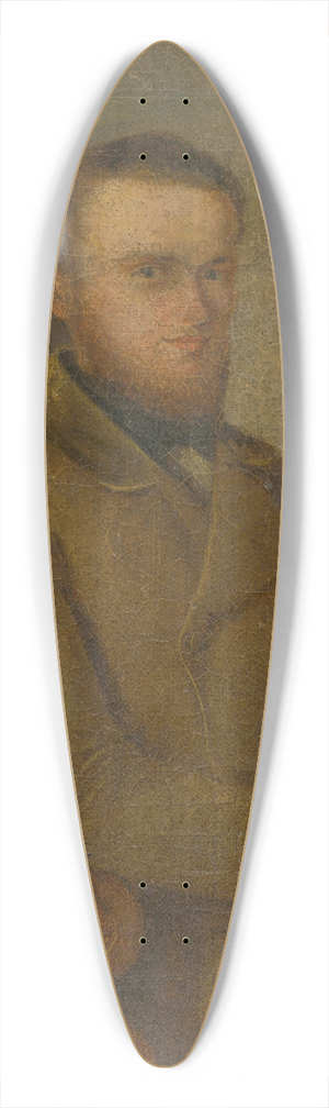 Peter Michal Boh - Portrait of Jn Gallay 39.3 inch art pintail longboard deck