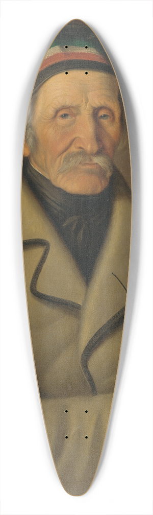 Peter Michal Boh - Portrait of Michael Kubny Sr. 39.3 inch art pintail longboard deck