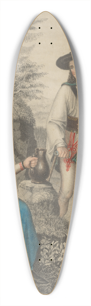 Peter Michal Boh - Slovaks from Horn Orava 39.3 inch art pintail longboard deck