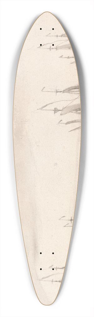 Peter Monamy - Men of War off Sheerness 39.3 inch art pintail longboard deck