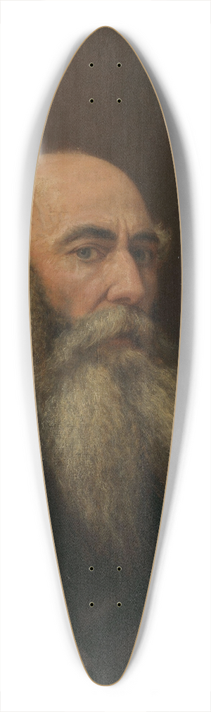 Peter Nicolai Arbo - Portrait of the Painter Hans Johan Frederik Berg 39.3 inch art pintail longboard deck Peter Nicolai Arbo - Portrait of the Painter Hans Johan Frederik Berg 39.3 inch art pintail longboard deck