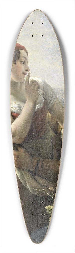 Peter Paul Joseph Nol - The Impassioned Grape Picker 39.3 inch art pintail longboard deck