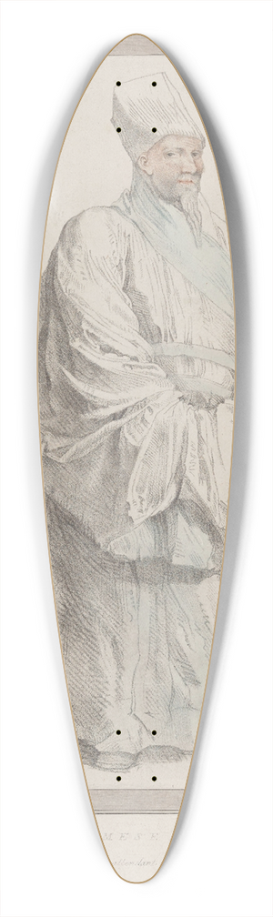 Peter Paul Rubens - A Siamese Priest 39.3 inch art pintail longboard deck