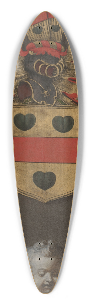 Peter Paul Rubens - Coat of Arms of Nicolaas Rockox 39.3 inch art pintail longboard deck