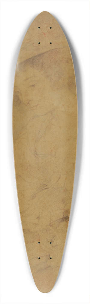 Peter Paul Rubens - Helena Fourment and her son Frans 39.3 inch art pintail longboard deck