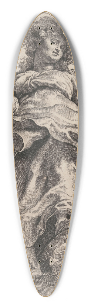 Peter Paul Rubens - Saint Catherine of Alexandria 39.3 inch art pintail longboard deck