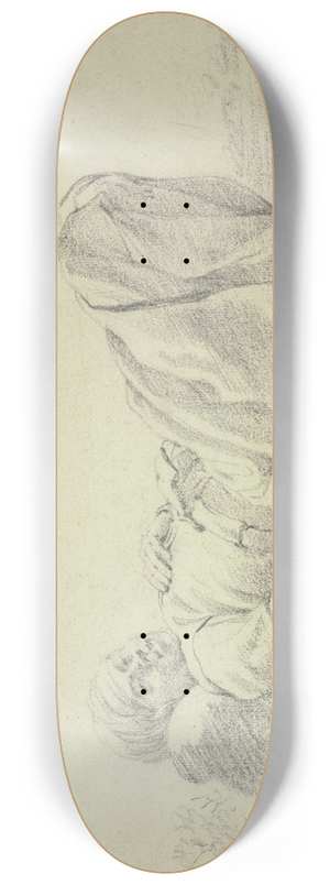 Cornelis Saftleven - Lying boy 8.25 inch art skate deck