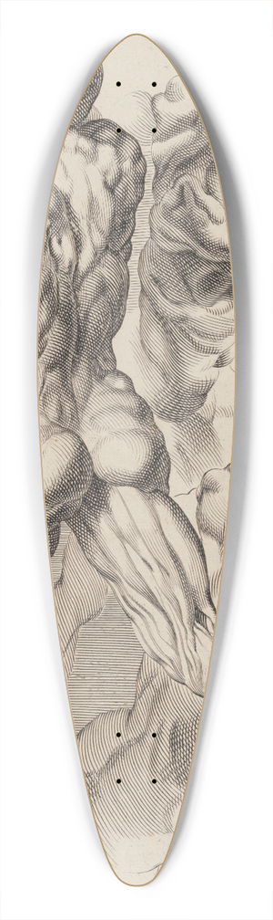 Peter Paul Rubens - Study of Two Naked Men 39.3 inch art pintail longboard deck Peter Paul Rubens - Study of Two Naked Men 39.3 inch art pintail longboard deck