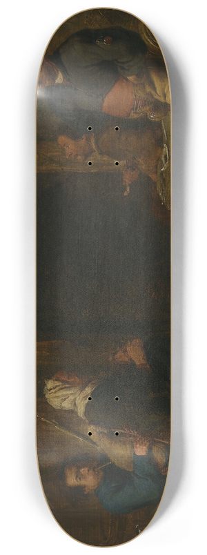 Cornelis Saftleven - Scene in a tavern 8.25 inch art skate deck