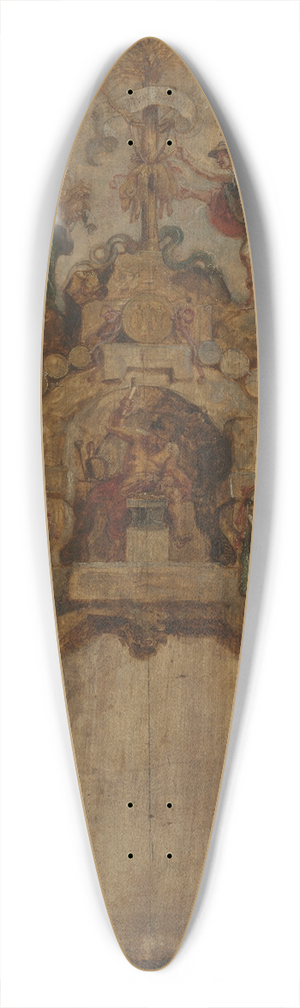 Peter Paul Rubens - The Arch of the Mint (reverse) 39.3 inch art pintail longboard deck