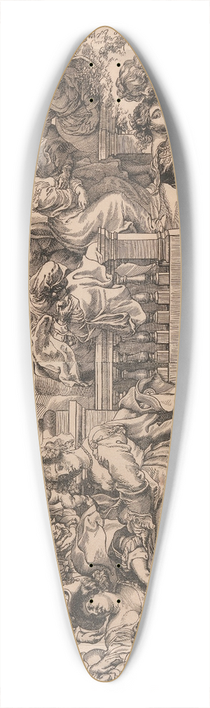 Peter Paul Rubens - The Conversation  la mode or The Garden of Love 39.3 inch art pintail longboard deck