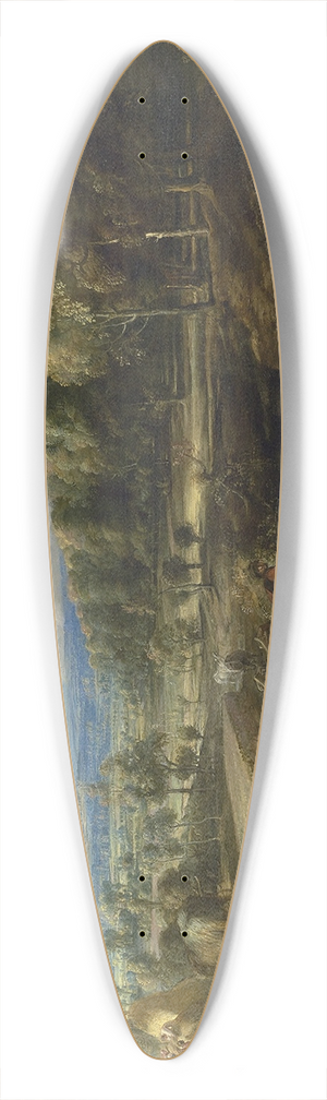 Peter Paul Rubens - The Rainbow Landscape 39.3 inch art pintail longboard deck