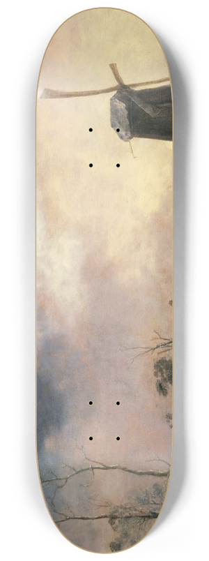 Aert van der Neer - A Winter Landscape with a Windmill 8.25 inch art skate deck Aert van der Neer - A Winter Landscape with a Windmill 8.25 inch art skate deck
