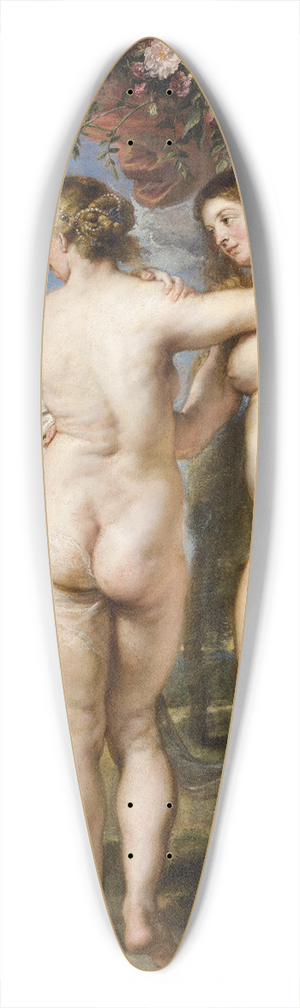 Peter Paul Rubens - The Three Graces 39.3 inch art pintail longboard deck
