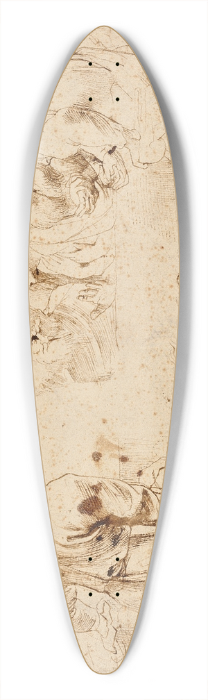 Peter Paul Rubens - Three Groups of Apostles in a Last Supper 39.3 inch art pintail longboard deck
