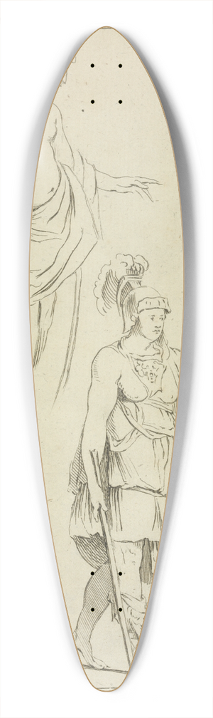 Peter Paul Rubens - Various figures including Roman soldiers, and partially draped male and female nudes 39.3 inch art pintail longboard deck