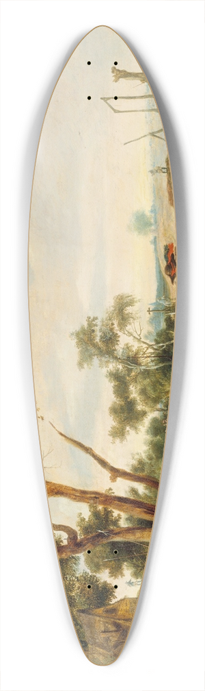 Peter Snayers - Soldiers Bivouacking 39.3 inch art pintail longboard deck Peter Snayers - Soldiers Bivouacking 39.3 inch art pintail longboard deck