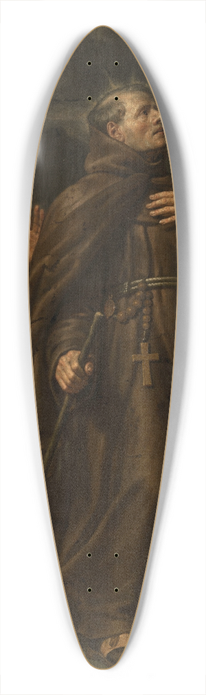 Peter van Lint - The Miracle of Saint John of Capestrano 39.3 inch art pintail longboard deck