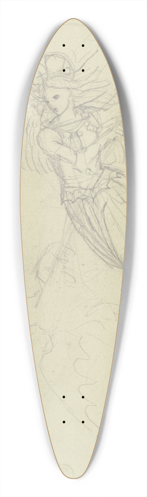 Peter von Cornelius - Der Heilige Michael, den Drachen bezwingend 39.3 inch art pintail longboard deck