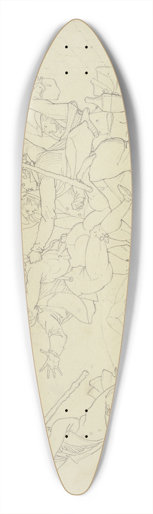 Peter von Cornelius - Die Schlacht bei Knigstein (Taunusreise) 39.3 inch art pintail longboard deck