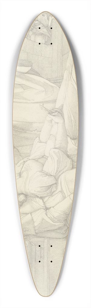 Peter von Cornelius - Romeo und Julia tot in der Gruft 39.3 inch art pintail longboard deck