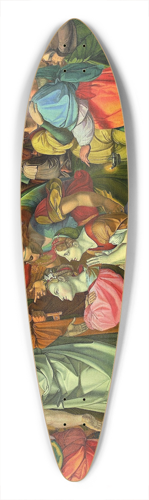 Peter von Cornelius - The Parable of Wise and Foolish Virgins (unfinished) 39.3 inch art pintail longboard deck