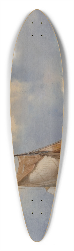 Petrus Paulus Schiedges - Shipping in a light breeze 39.3 inch art pintail longboard deck
