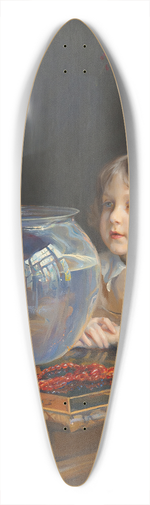 Philip Alexius de Lszl - John de Laszlo and a Goldfish Bowl 39.3 inch art pintail longboard deck Philip Alexius de Lszl - John de Laszlo and a Goldfish Bowl 39.3 inch art pintail longboard deck