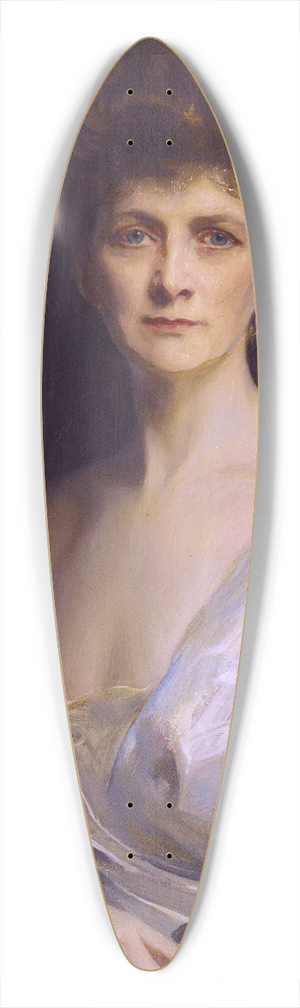 Philip Alexius de Lszl - Mrs John W Davis, Ne Ellen G Bassel 39.3 inch art pintail longboard deck Philip Alexius de Lszl - Mrs John W Davis, Ne Ellen G Bassel 39.3 inch art pintail longboard deck
