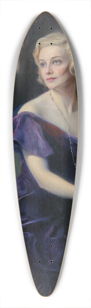 Philip Alexius de Lszl - Mrs Philip Astley, (ne Madeleine Carroll, 1906-1987) 39.3 inch art pintail longboard deck