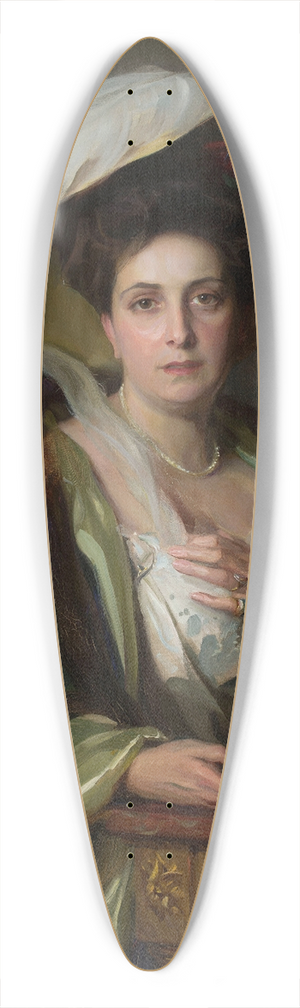 Philip Alexius de Lszl - Portrait of a lady in a large hat 39.3 inch art pintail longboard deck
