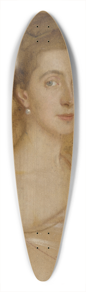 Philip Alexius de Lszl - Portrait of a lady with a pearl 39.3 inch art pintail longboard deck