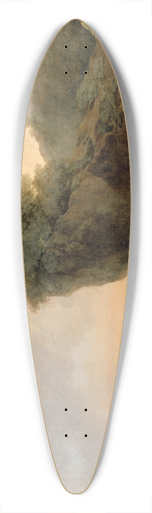 Philip James de Loutherbourg - Landscape with Cattle 39.3 inch art pintail longboard deck