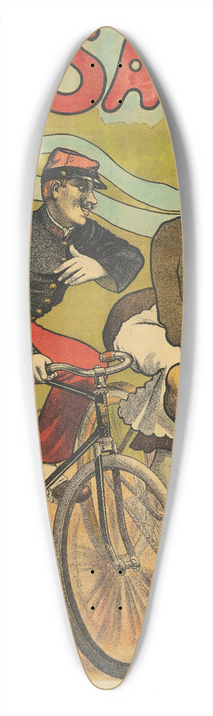 Philippe Chapellier - Cycles Saving 39.3 inch art pintail longboard deck