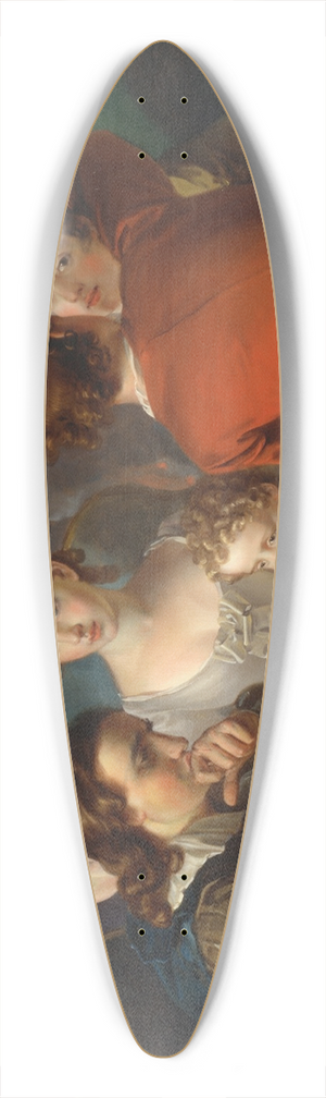 Philippe Mercier - The Sense of Touch 39.3 inch art pintail longboard deck
