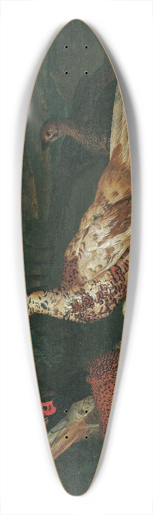 Philipp Ferdinand de Hamilton - Pheasants 39.3 inch art pintail longboard deck