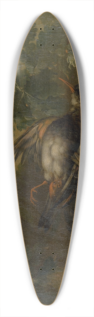 Philipp Ferdinand de Hamilton - Still Life with Dead Birds 39.3 inch art pintail longboard deck