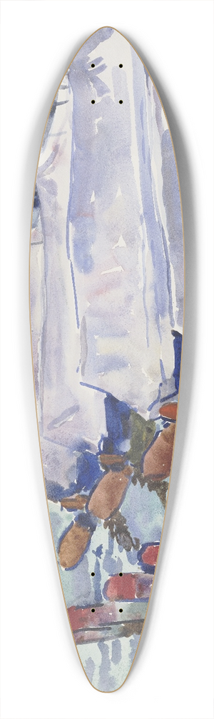Philipp Franck - At the Wannsee 39.3 inch art pintail longboard deck Philipp Franck - At the Wannsee 39.3 inch art pintail longboard deck