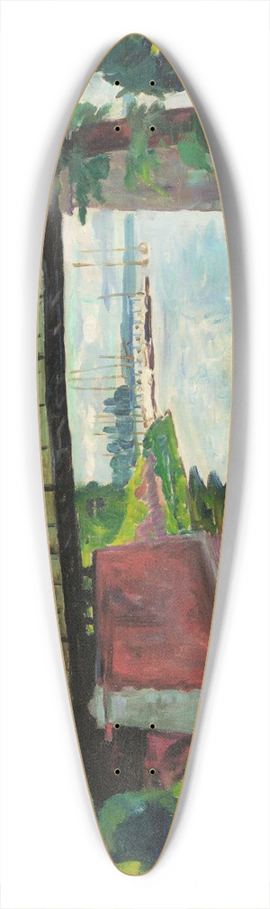 Philipp Franck - Die Wannseebrcke 39.3 inch art pintail longboard deck Philipp Franck - Die Wannseebrcke 39.3 inch art pintail longboard deck