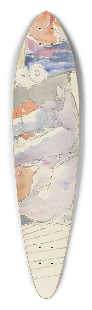 Philipp Franck - Woman with a flower bouquet 39.3 inch art pintail longboard deck Philipp Franck - Woman with a flower bouquet 39.3 inch art pintail longboard deck