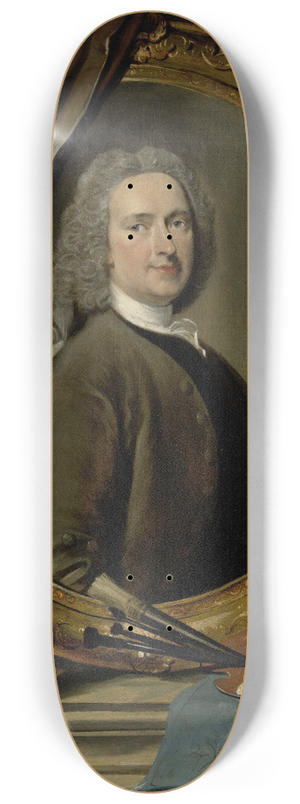 Cornelis Troost - Self-portrait 8.25 inch art skate deck