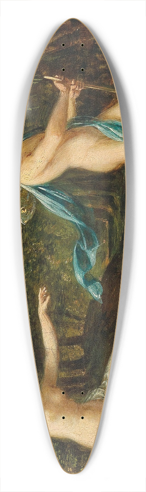 Philipp Friedrich Von Hetsch - Cupid and Psyche 39.3 inch art pintail longboard deck