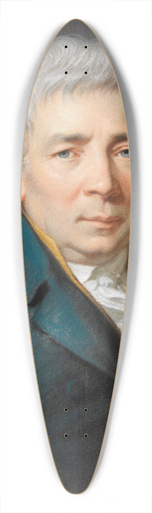 Philipp Jakob Becker - Bildnis August Vierordt 39.3 inch art pintail longboard deck