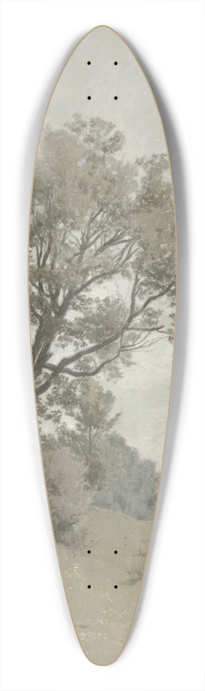 Philipp Rth - Mutter mit Kind auf einer Wiese sitzend 39.3 inch art pintail longboard deck