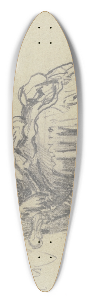 Philipp Rumpf - Frau im Lehnstuhl, zurckgelehnt 39.3 inch art pintail longboard deck Philipp Rumpf - Frau im Lehnstuhl, zurckgelehnt 39.3 inch art pintail longboard deck