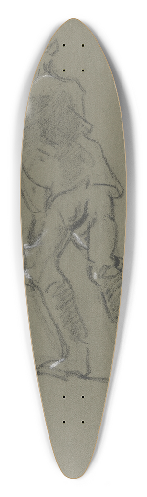 Philipp Rumpf - Ice skater 39.3 inch art pintail longboard deck Philipp Rumpf - Ice skater 39.3 inch art pintail longboard deck