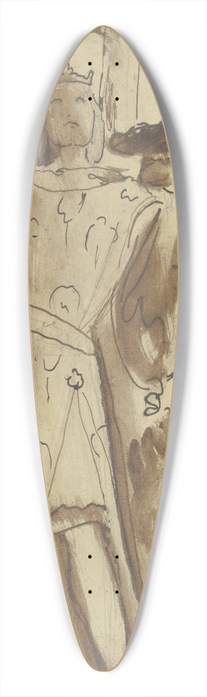 Philipp Veit - Frederick the Great 39.3 inch art pintail longboard deck